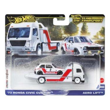Imagem de Hot Wheels Premium Team Transport Caminhão Carro Flf56, Jbm36 73 honda