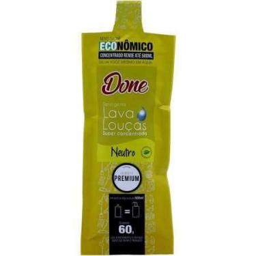 Imagem de Detergente Concentrado Sache Neutro 60ml Done