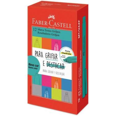 Imagem de Caneta Marca Texto Grifpen Verde Agua CX.C/12 - FABER-CASTELL