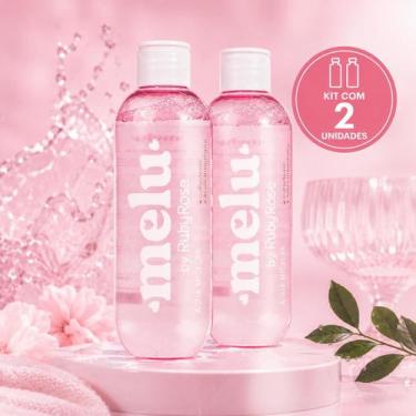Imagem de kit 2 Água Micelar Melu Limpeza Facial Hidratação Sem Ressecar