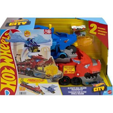Imagem de Hot Wheels City Pista Supertrailer De Dragão - Mattel Jbm72