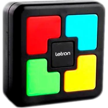 Imagem de Jogo de Memória Letron 6x6cm com 5 Níveis de Dificuldade Sequências de Luz e Som Educativo Leonora