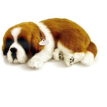 Imagem de Brinquedo Perfect Petzzz Filhote Cachorro São Bernardo Dorminhoco com Caminha e Certificado Imex