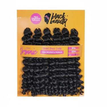 Imagem de Cabelo de Fibra Sintética Crochet Brads Cristal 55cm - Cor Castanho Es