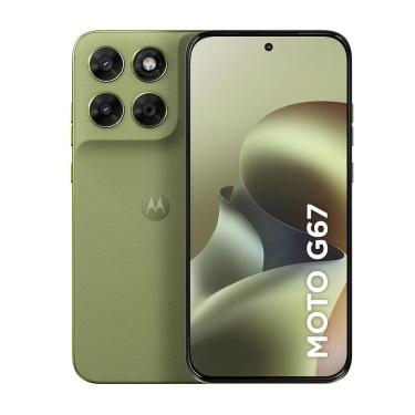 Imagem de Smartphone Motorola Moto G67 4GB 128GB Câmera 50MP Tela AMOLED 6.8" Verde