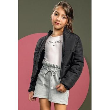 Imagem de Jaqueta Infantil Puffer em Nylon  Infanti 51173, Rosa, 6