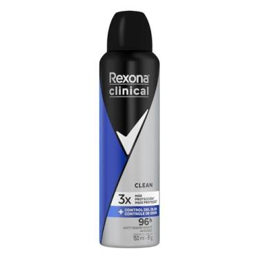 Imagem de Rexona Men Clinical Clean Aerosol 150ml Proteção 96 h