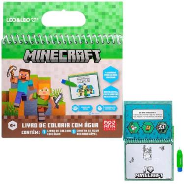 Imagem de Livro de Colorir com Água Minecraft Oppbag - Leo&Leo