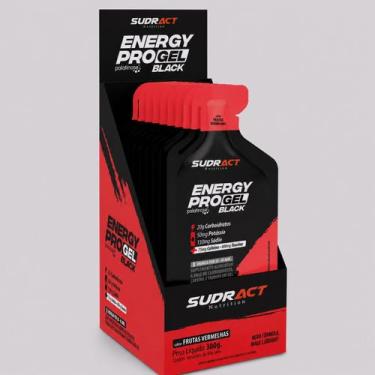 Imagem de Gel Carbo Sudract Energy Pro Black 10 Sachês de 30g - Sudract Suplemen