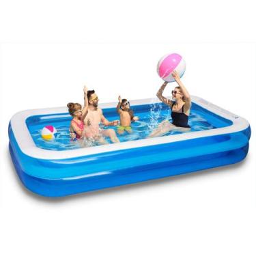 Imagem de Piscina Inflável CHICLIST 305x183x51 cm Lounge Familiar