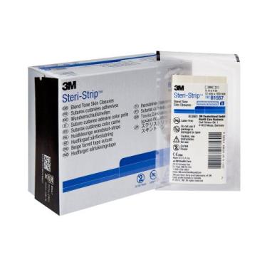 Imagem de Curativo para Feridas 3M Steri-Strip Tom de Pele 12x100mm 50 Unidades