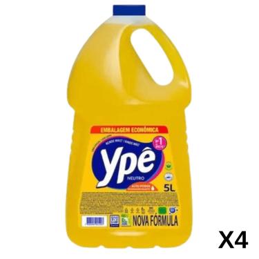 Imagem de Detergente Neutro 5L Caixa com 4 Unidades - YPE