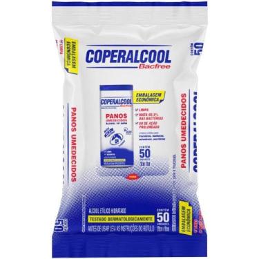 Imagem de Coperalcool Bacfree Panos Umedecidos 70 Refil 50 unidades