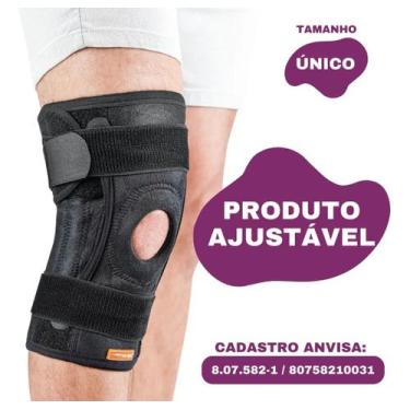 Imagem de Joelheira Relieve Ajustável Dor Menisco Ligamento Hidrolight