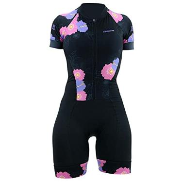 Imagem de Macaquinho Ciclismo Hupi Jasmim Manga Curta