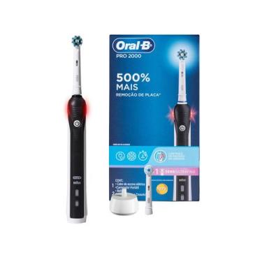 Imagem de Escova De Dente Elétrica Recarregável Oral-B - Pro 2000 2 Refis