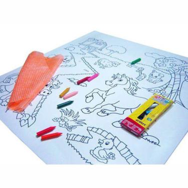 Imagem de Tapete Para Colorir Fazenda - Kits For Kids