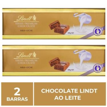 Imagem de Chocolate Lindt Premium, Ao Leite, 2 Barras De 300G