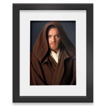 Imagem de Quadro Decorativo Star Wars Obi Wan Kenobi 46x56cm Paspatur & Vidro Anti-Reflexo Q47