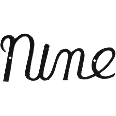 Imagem de Montague Metal Products Número de casa com letra pequena, nove