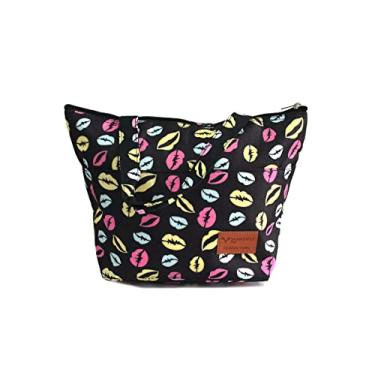 Imagem de Nécessaire Térmica 2 Compartilhamento Isolados F-010 (Preto-Boca)