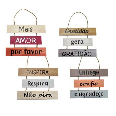 Kit Placas Com Frases Bonitas 13x20 – 10 Unidades em Promoção na Americanas