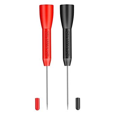 Imagem de 2x de sonda de teste voltímetro sondas de teste multímetro agulha de ponto multímetro acessórios sonda de 600V/10A para testes