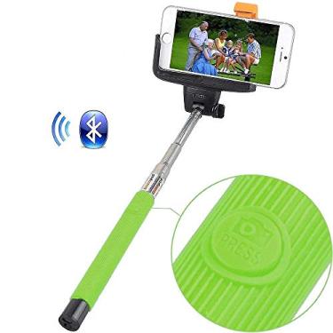 Imagem de Bastão de Selfie com Disparador Bluetooth Universal Verde