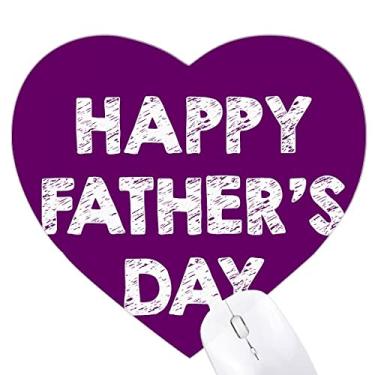 Imagem de Mouse pad Love Papa Happy Father Day coração tapete de borracha para escritório