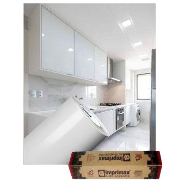 Imagem de Adesivo para envelopamento de móveis Branco Brilho 2m x 50cm
