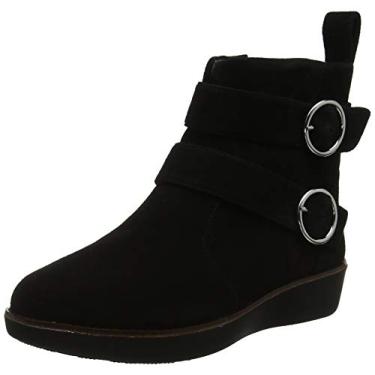 Imagem de FitFlop Ankle Boots Femininas, Preto 001, 5 Big Kid
