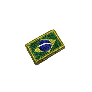 Imagem de BP0403V31 Bandeira Brasil Patch Bordado Fecho Contato