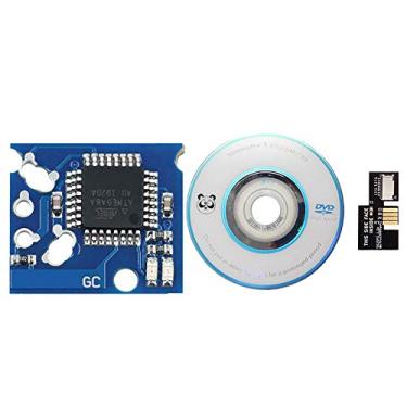 Imagem de HUAYUWA Kits de atualização de jogo (preto, versão: NTSC-U) serve para adaptador de cartão SD Gamecube SD2SP2 Mircro SDL leitor de cartão TF Xeno Chip Mini disco peças de reposição