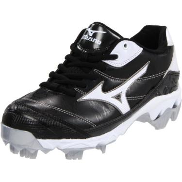 Imagem de Mizuno Tênis feminino com pontas finas de 9 pontas 5 baixo, Black/White, 5
