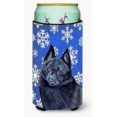 Imagem de Caroline's Treasures LH9294TBC Schipperke Inverno Flocos de Neve Feriado Menino Alto Bebidas Isolador de Bebidas Isolador Hugger, Menino Alto, Multicolorido