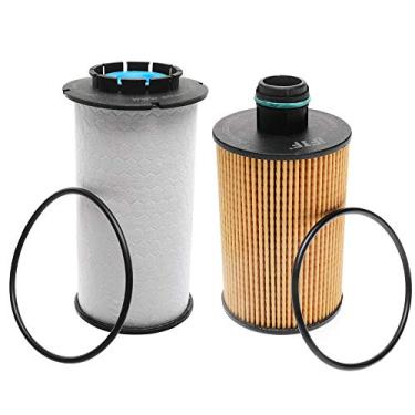 Imagem de Filtro de combustível iFJF 68235275AA e chave de filtro de combustível 61150 para Dodge Ram 1500 3.0L V6 2014-2018 Diesel Turbocharged EngineiFJF Fuel filter+oil filter branco iFJF-02AA-75AA