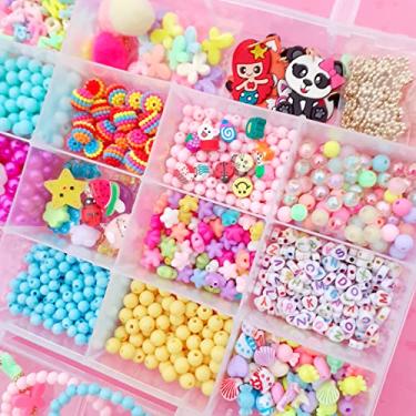 Imagem de Kit Miçanga Bijuteria Pulseira Letra Alfabeto Phonestrap M14