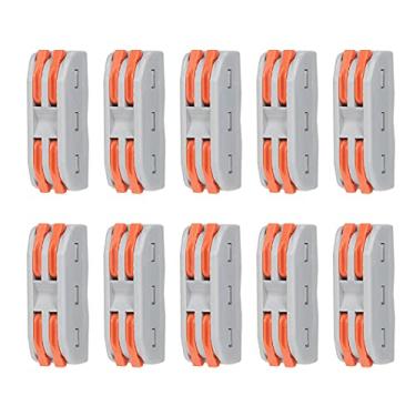 Imagem de Tingpai Conectores de fio 10pcs Conectores de emenda compactos Conector de o Conjunto de conectores de t vamento de alavanca Conector de o de fiação universal Terminais de condutores push-in rápidos