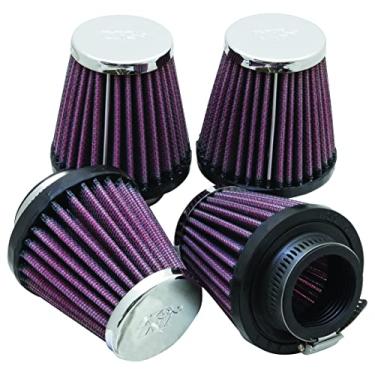 Imagem de K&N Filtro de ar cromado universal para motocicleta RC-2314 – Pacote com 4