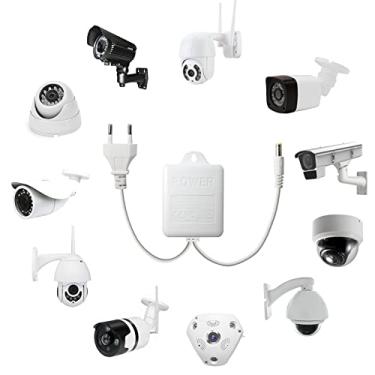 Imagem de Adaptador Tomada Universal de energia para Câmeras IP de Cúpula de Velocidade 110/220 Bivolt P4 Câmeras externas Icsee