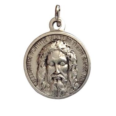 Imagem de I G J Medalha The Holy Face Shroud of Jesus Christ - obra-prima italiana real, Metal