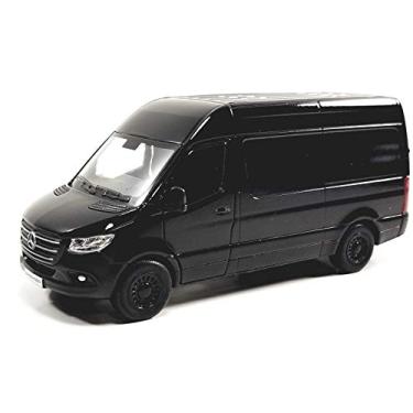 Imagem de KiNSMART 2019 Mercedes-Benz Sprinter Cargo Van Black 1:48 O Scale Die Cast Metal Model Toy Car w/Pullback Action