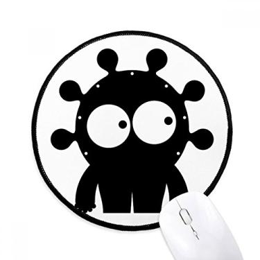 Imagem de DIYthinker Universo Alienígena e Monstro Alienígena Mouse Pad Desktop Office Tapete Redondo para Computador