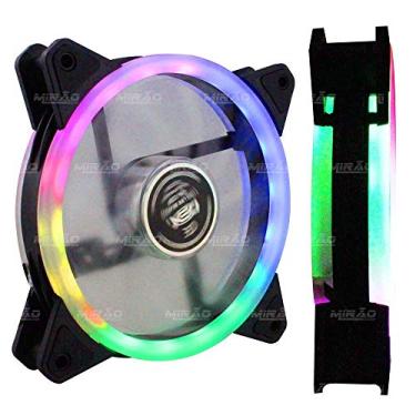 Imagem de Cooler Fan Dupla Face 120mm C/18 Leds Rgb P/Gabinete Pc Cpu