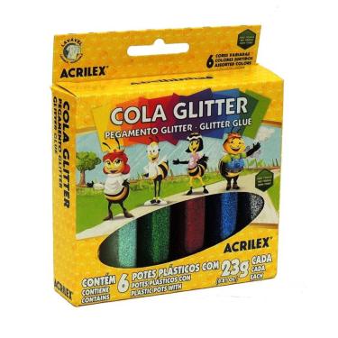 Imagem de Cola glitter 6 cores 23g - Acrilex