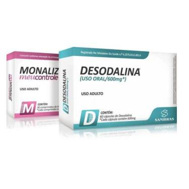 Kit 2 Desodalina 600Mg - 60 Cápsulas +2 Monaliz 30 Comp com o