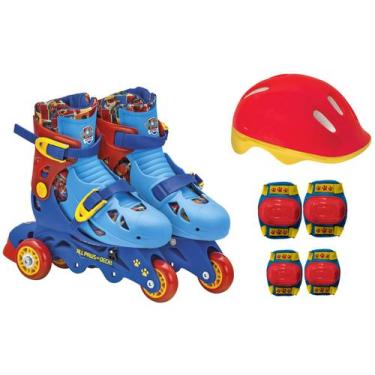 Imagem de Patins In Line Infantil Fun Patrulha Canina Com Acessórios