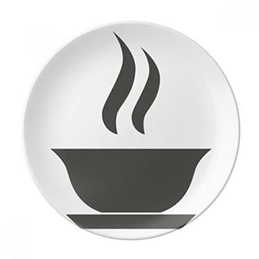 Imagem de Chá quente chinês, prato decorativo de porcelana salver louça de jantar