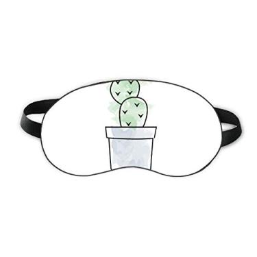 Imagem de Cactus Suculentas Vaso Aquarela Planta Sono Sombra Suave Noite