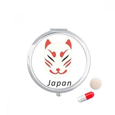 Imagem de Caixa de comprimidos tradicional japonesa para cabeça de raposa, caixa de armazenamento de remédios